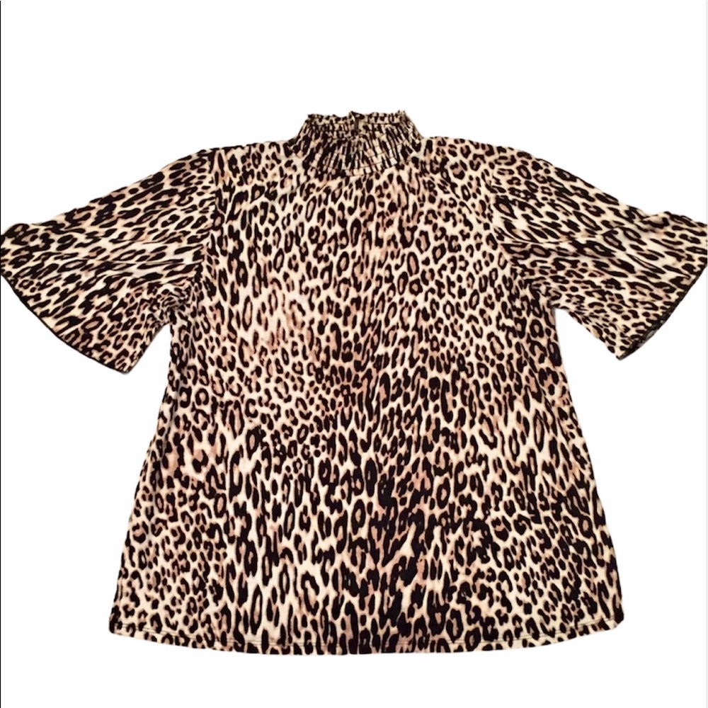 Cable and Gauge Leopard Print Top - Size M